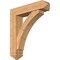 Ekena Millwork Thorton Arts and Crafts Smooth Bracket w/ Offset Brace, Western Red Cedar, 7 1/2"W x 32"D x 36"H BKT0806X32X36THR03SWR - alternate 1